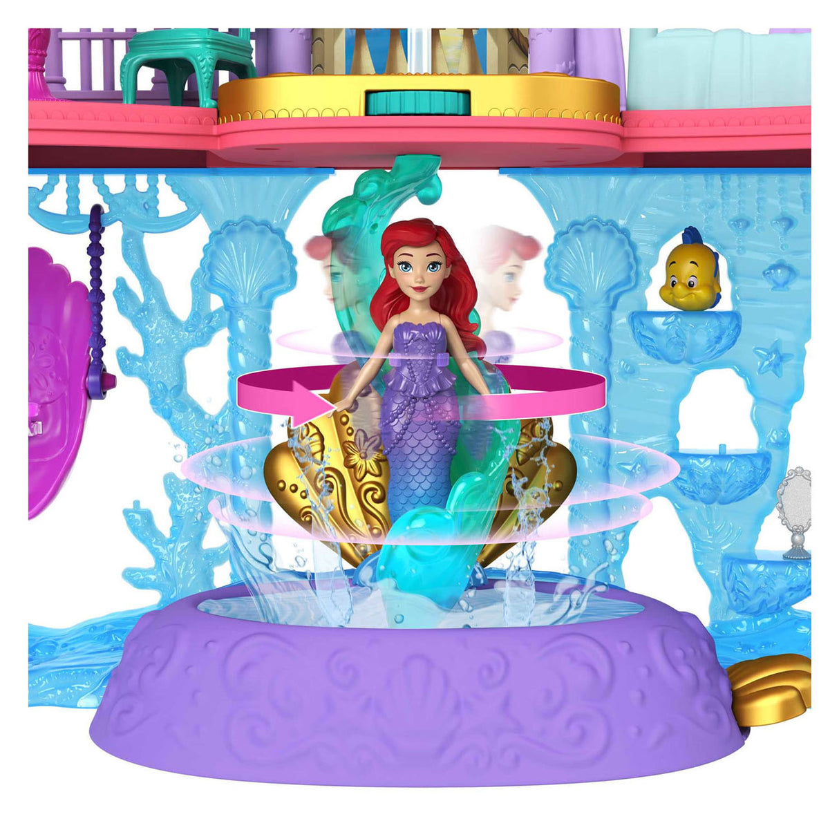 Mattel disney prinses artiels land- en zee kaseel poppenhuis