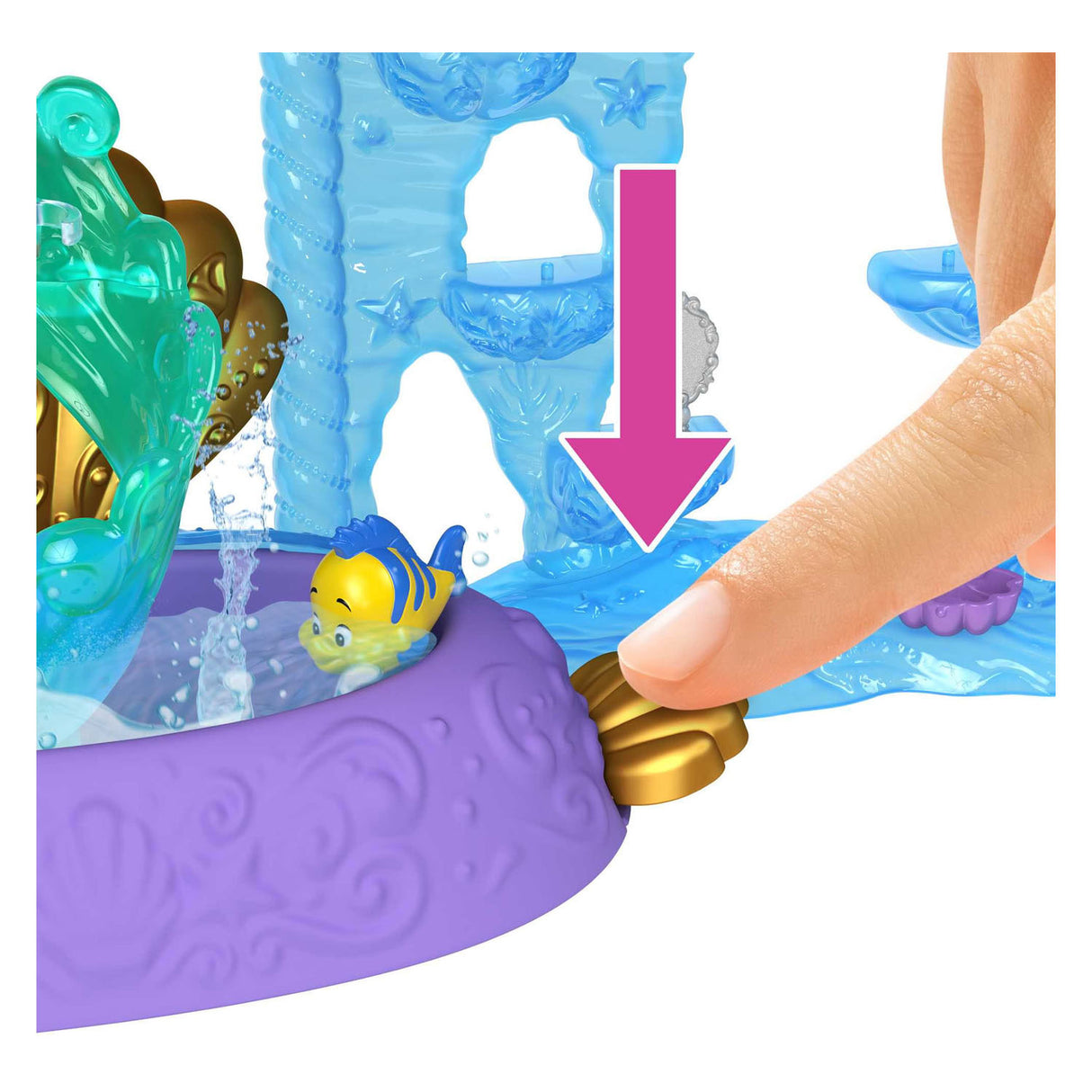 Mattel disney prinses artiels land- en zee kaseel poppenhuis