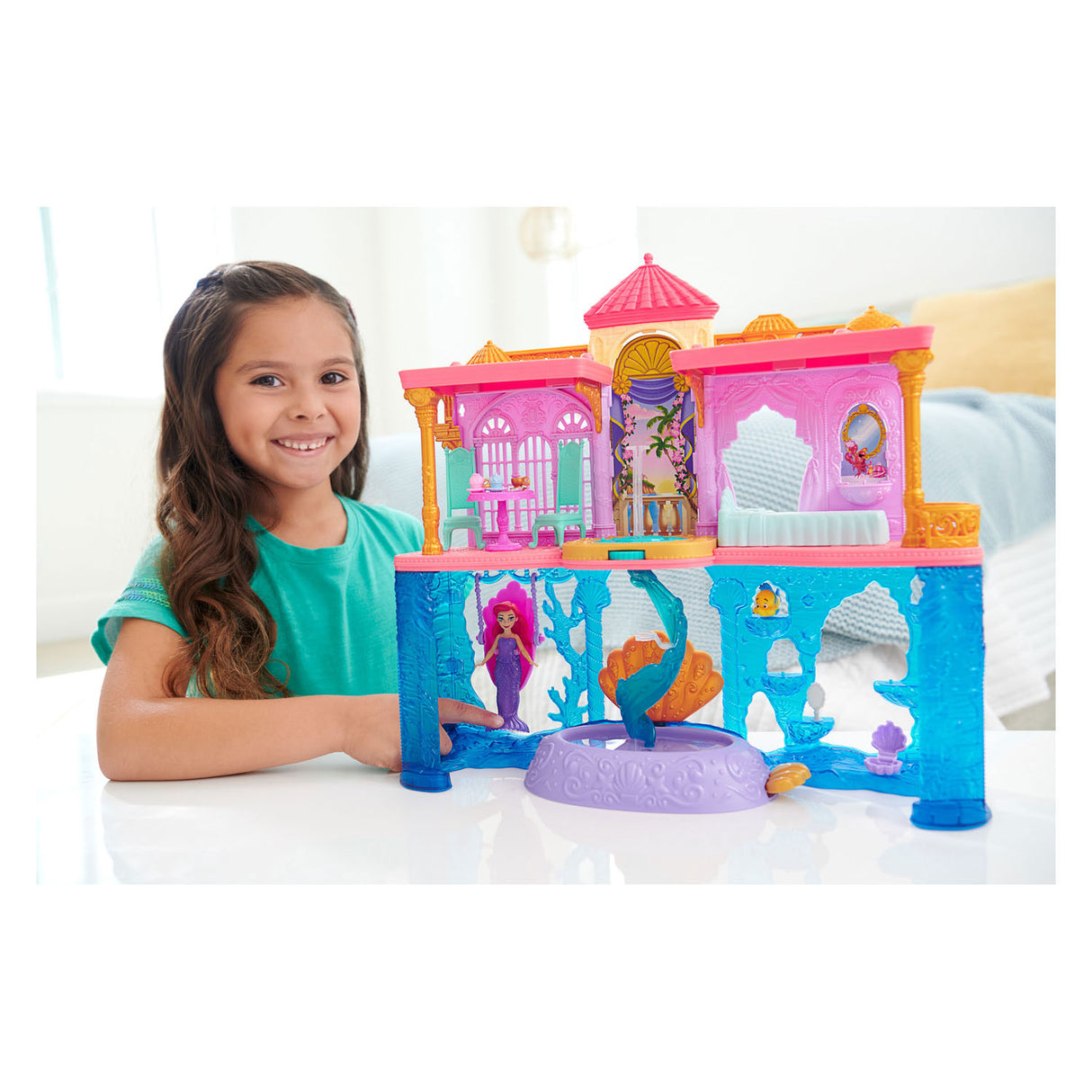 Mattel disney prinses artiels land- en zee kaseel poppenhuis