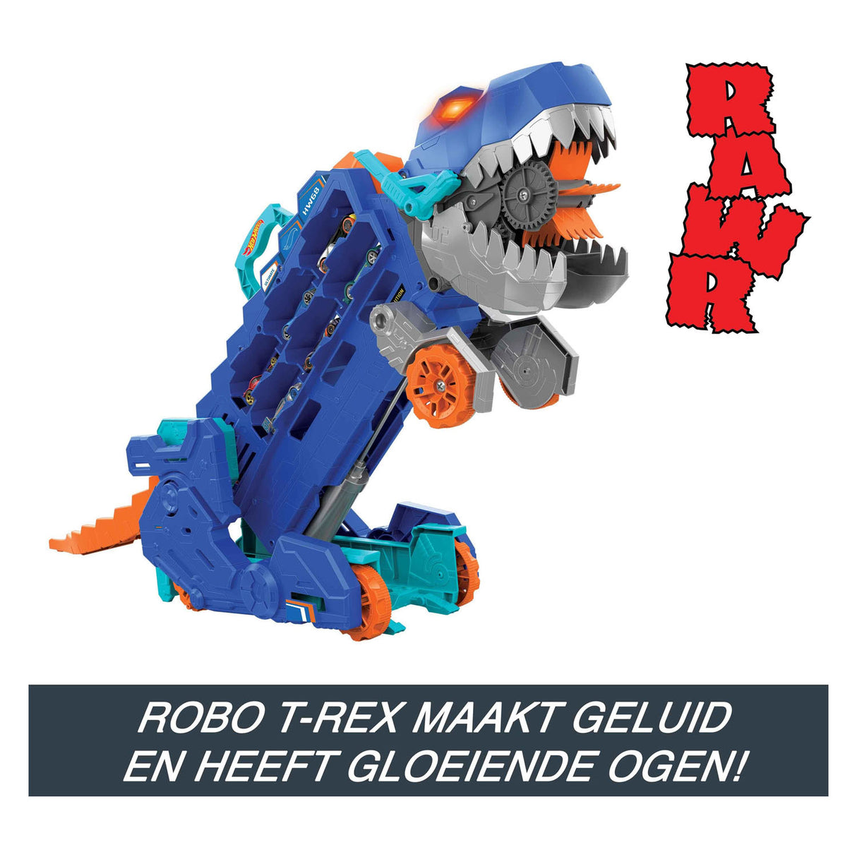 Hot wheels city ultimate t-rex transporter speelset