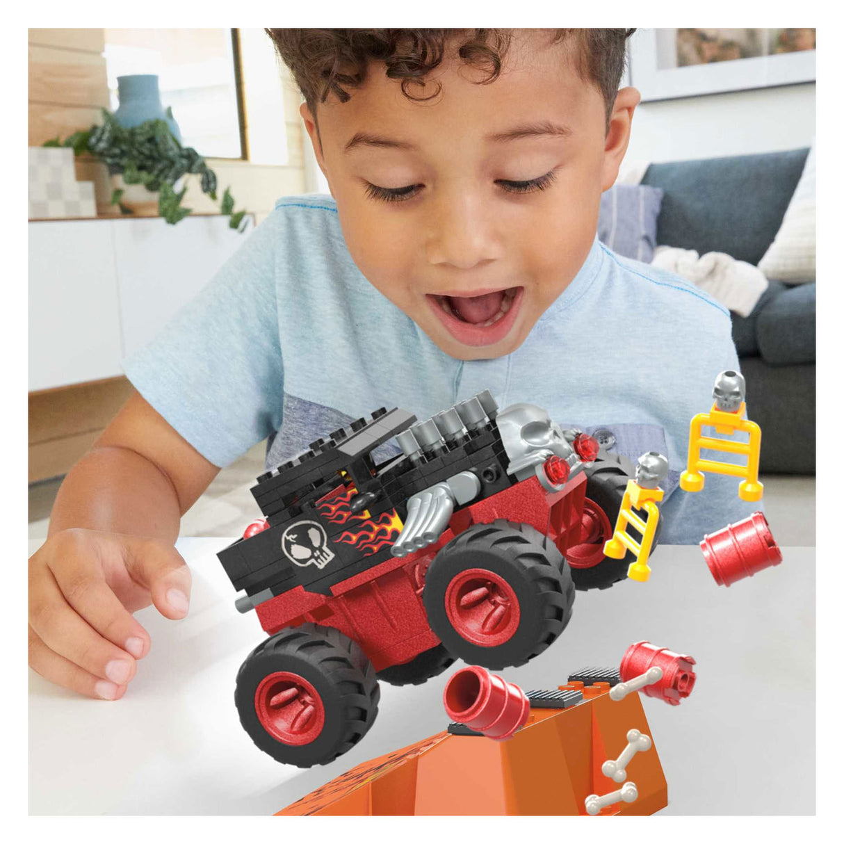 Hot Wheels Mega Smash n Crash Bottenschudder Pletbaan Bouwset, 151dlg.