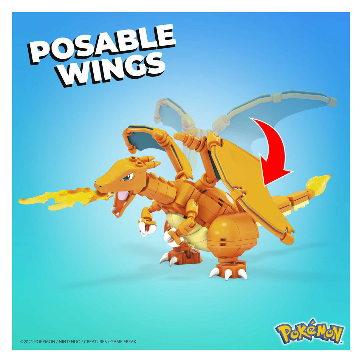 Mattel pokemon mega charmander evolutie set