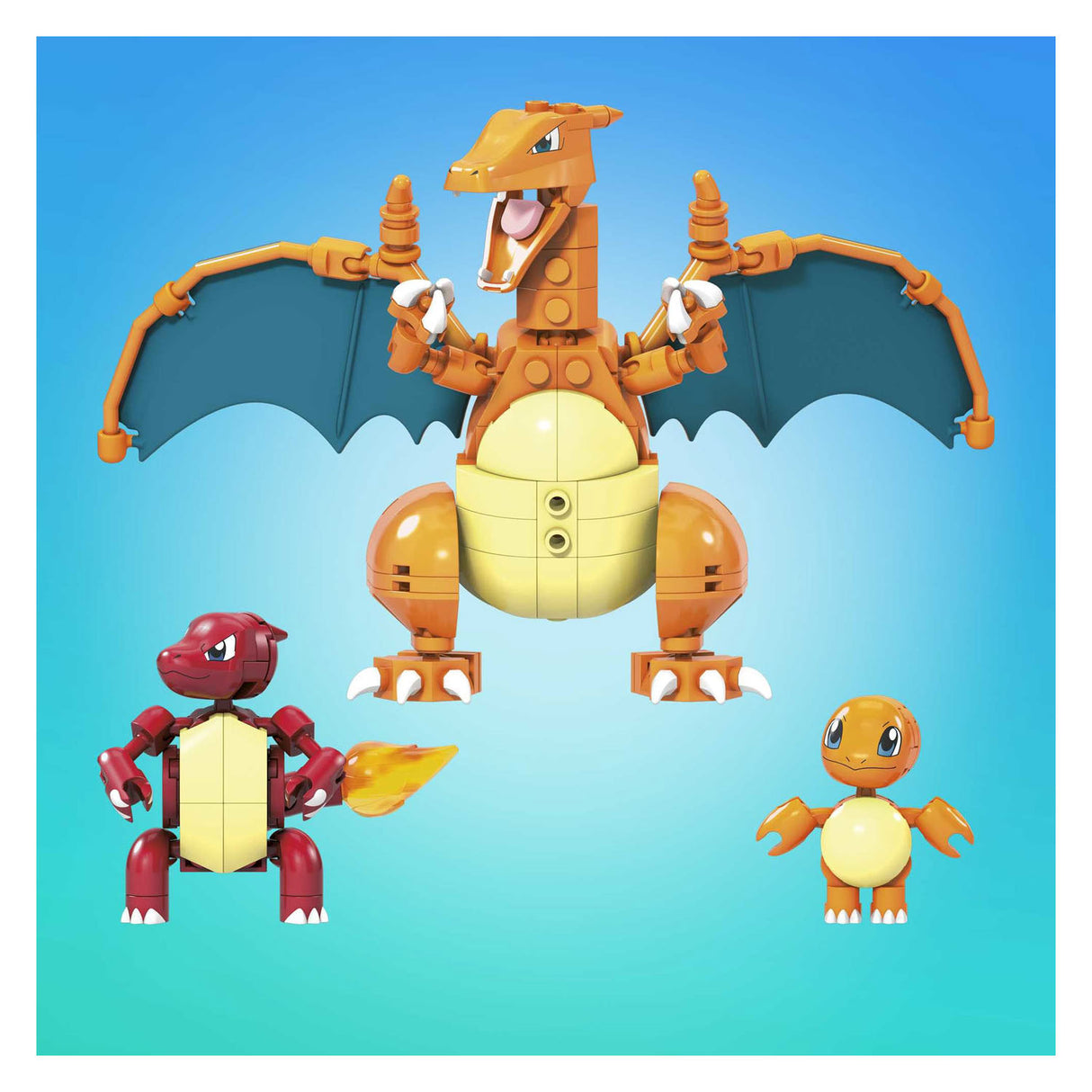 Mattel pokemon mega charmander evolutie set