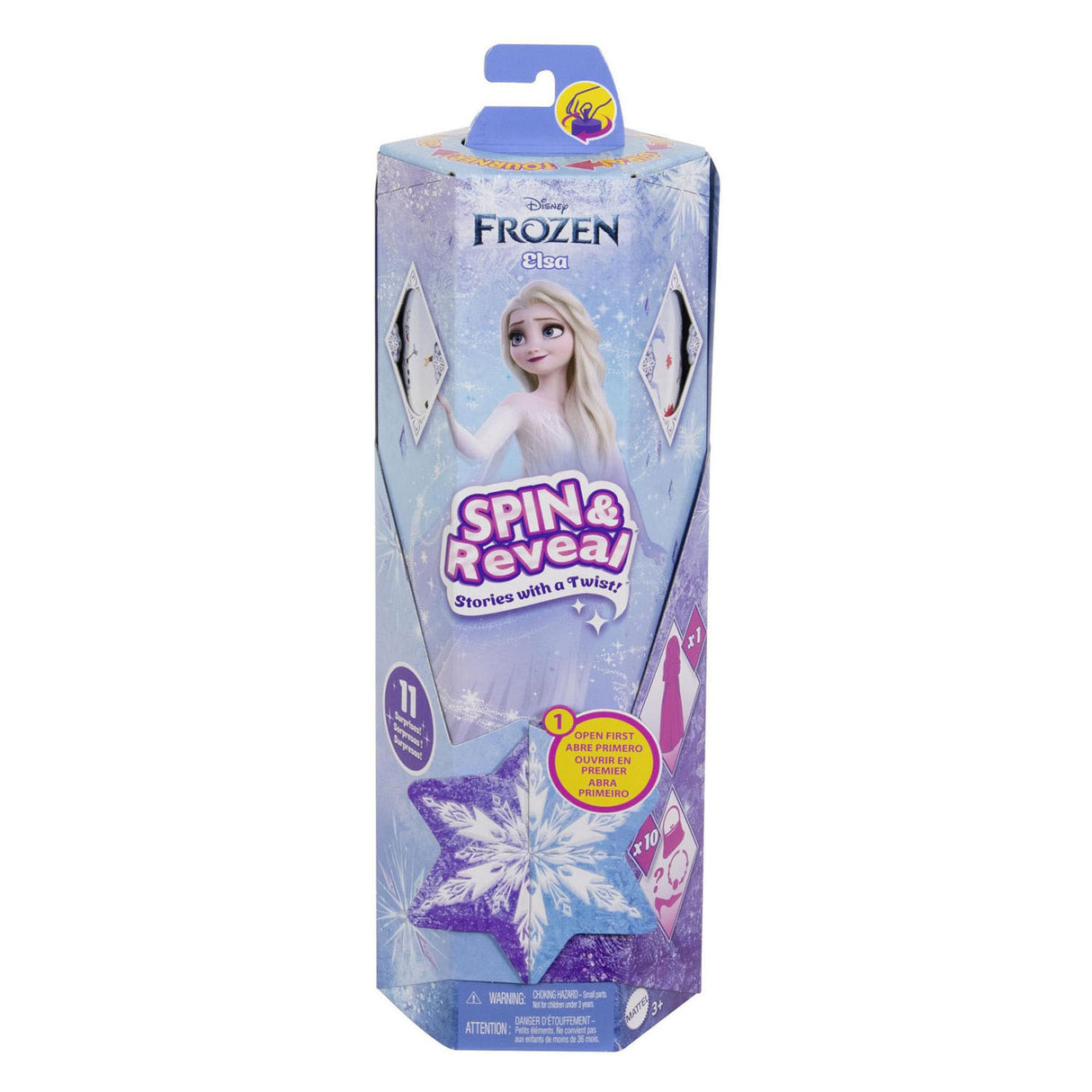 Mattel disney frozen spin reveal elsa modepop