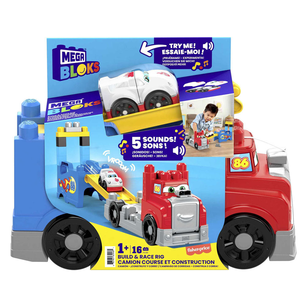 Mega bloks bouw- en racetruck