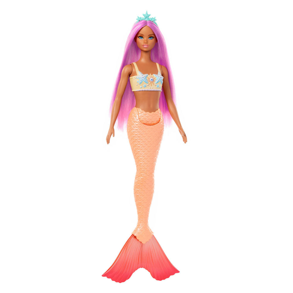Mattel barbie zeemeerminpop met schelpenvin