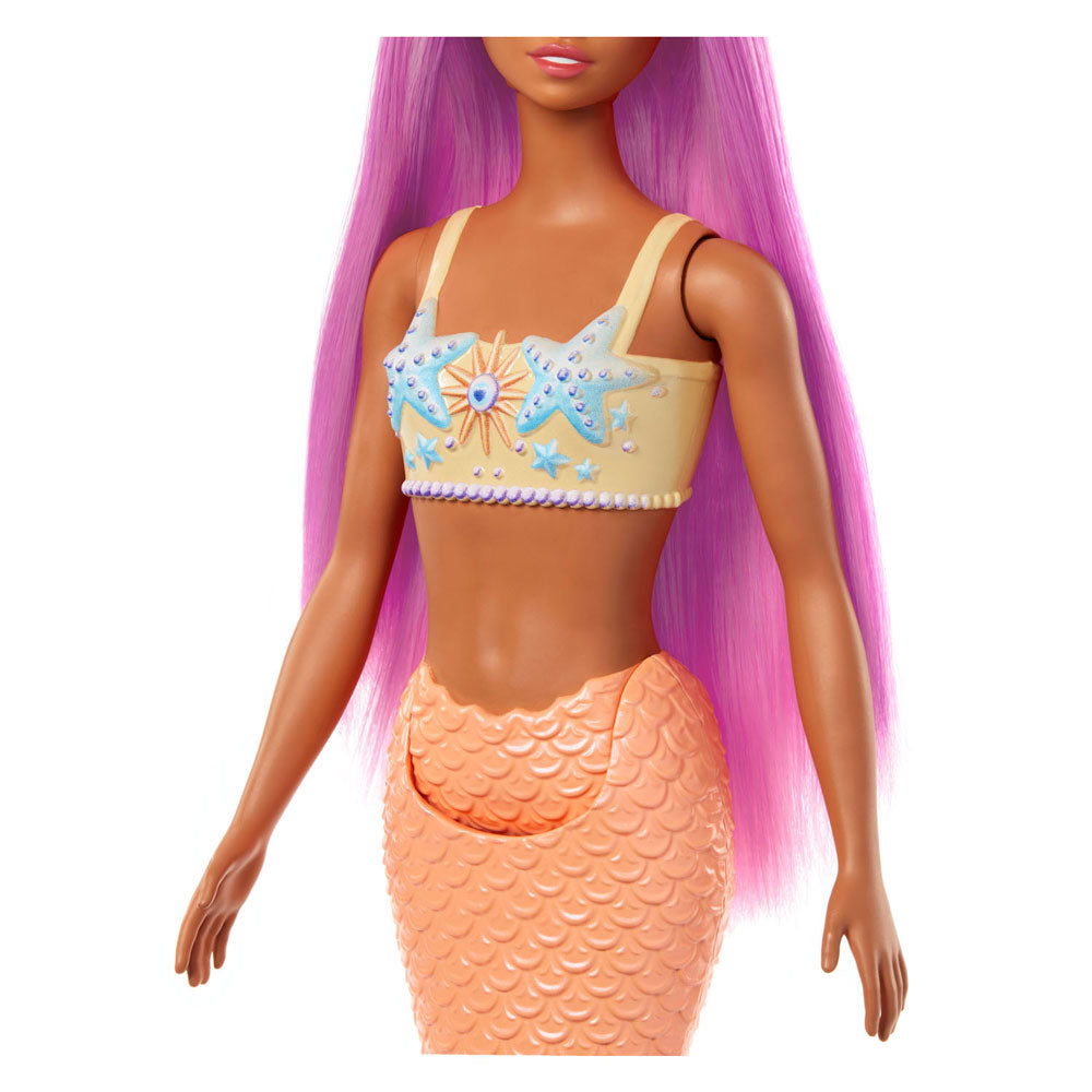 Mattel barbie zeemeerminpop met schelpenvin