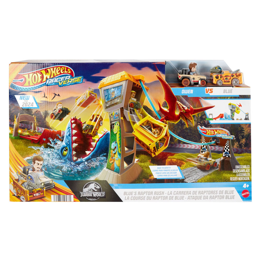 Hot wheels racer verse blue's raptor rush speelset