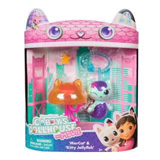 Gabby's poppenhuis the movie speelfigurenset met 2 katjes meerminkat jelly kitty