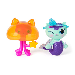 Gabby's poppenhuis the movie speelfigurenset met 2 katjes meerminkat jelly kitty