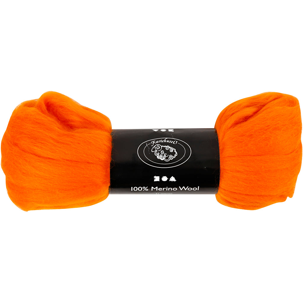 Creativ company merino wol, dikte 21 my, oranje, 100 gr 1 doos