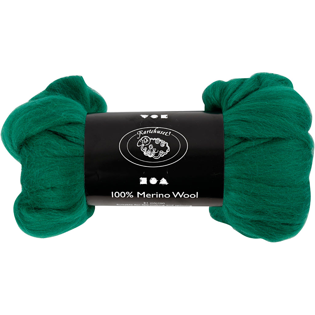 Creativ company merino wol, dikte 21 my, groen, 100 gr 1 doos
