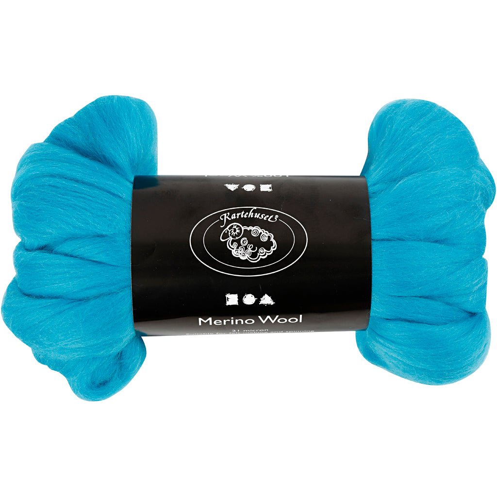 Creativ company merino wol, dikte 21 my, turquoise, 100 gr 1 doos