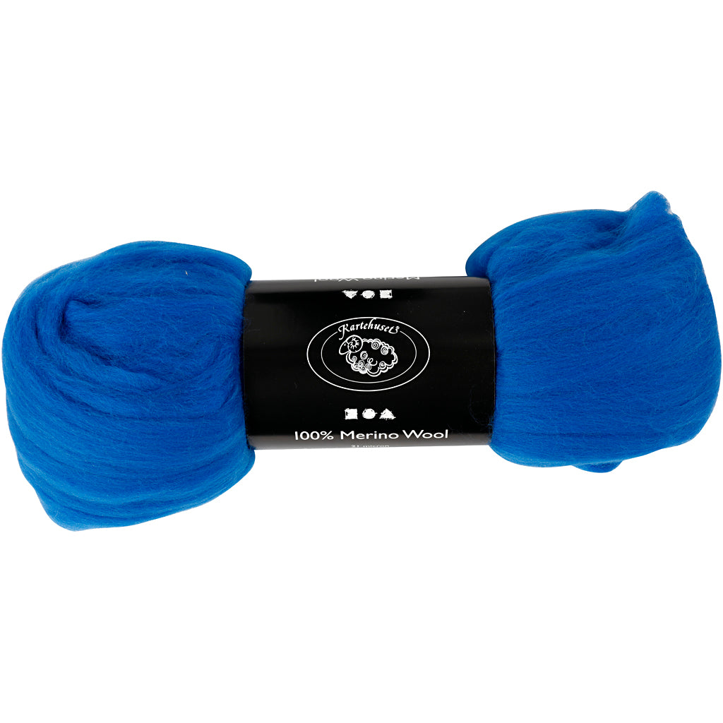 Creativ company merino wol, dikte 21 my, kobalt blauw, 100 gr 1 doos