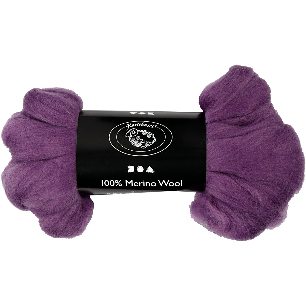 Creativ company merino wol, dikte 21 my, violet, 100 gr 1 doos