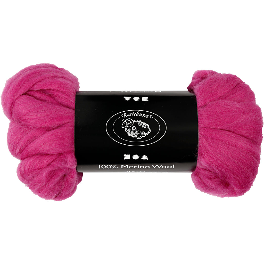 Creativ company merino wol, dikte 21 my, rood paars, 100 gr 1 doos