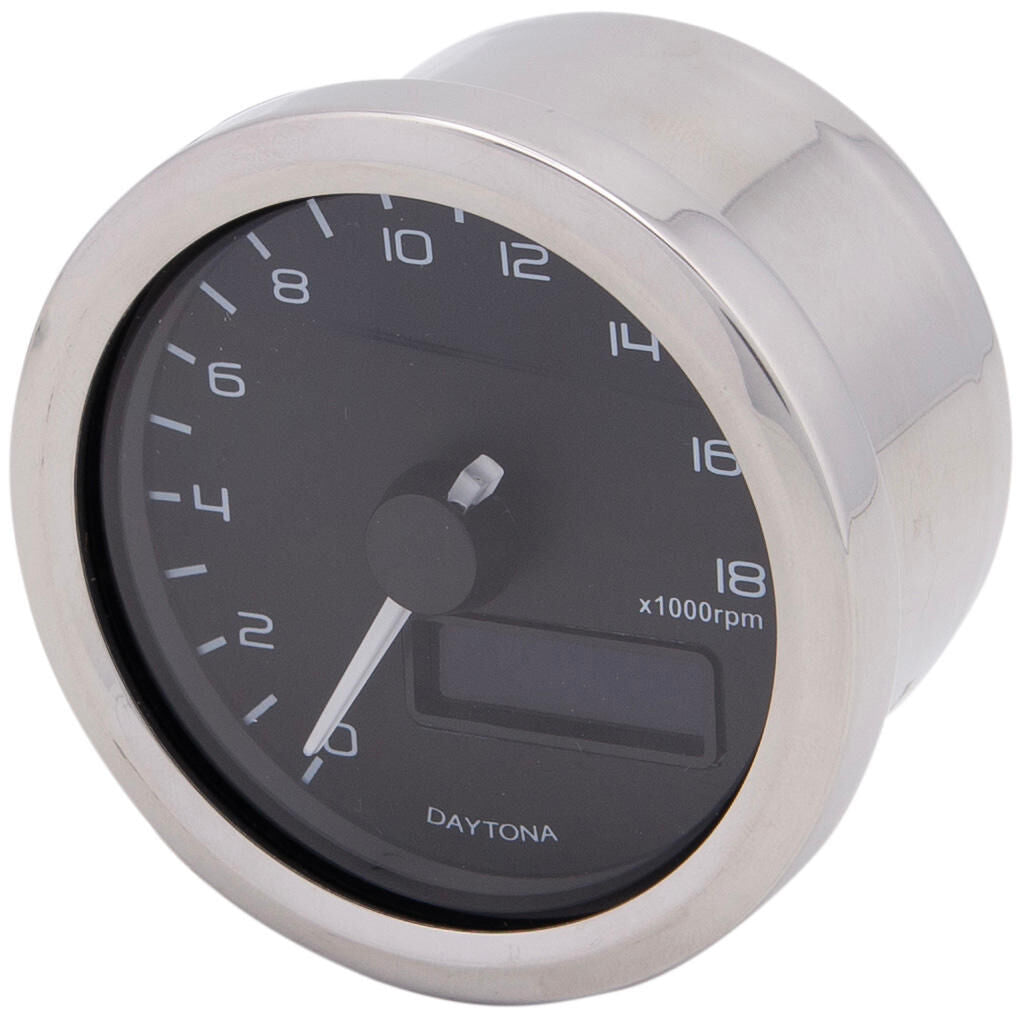 Daytona velona toerenteller rpm velona,sw led-blauw 18000 rpm