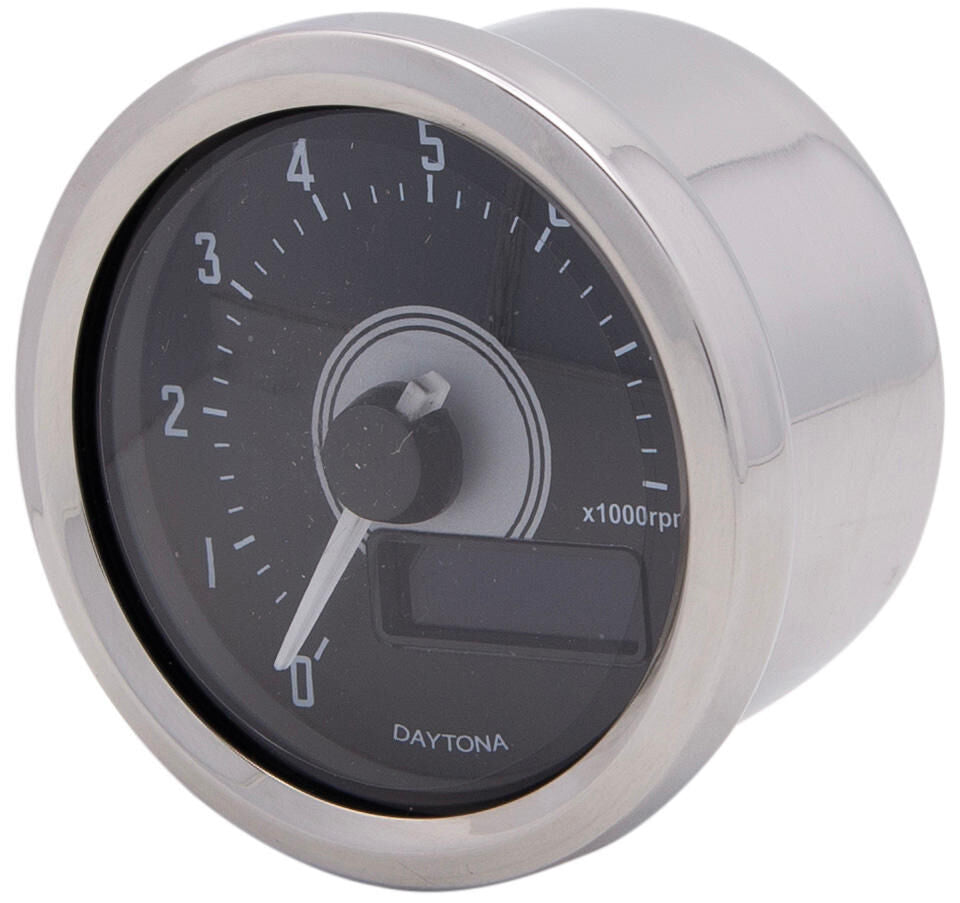 Daytona velona toerenteller speed m.velona,sw led-wit 8000u min