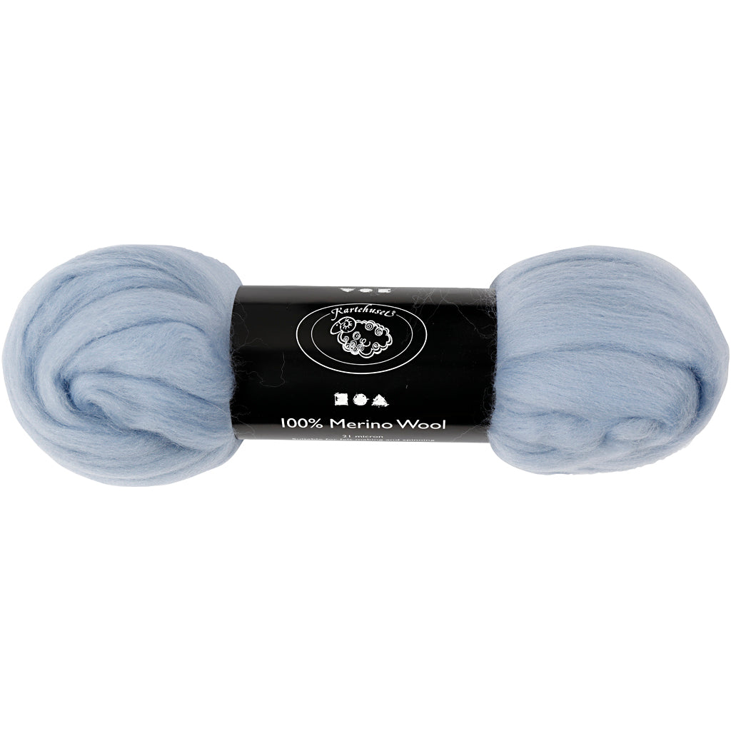 Creativ company merino wol, dikte 21 my, ice blue, 100 gr 1 doos