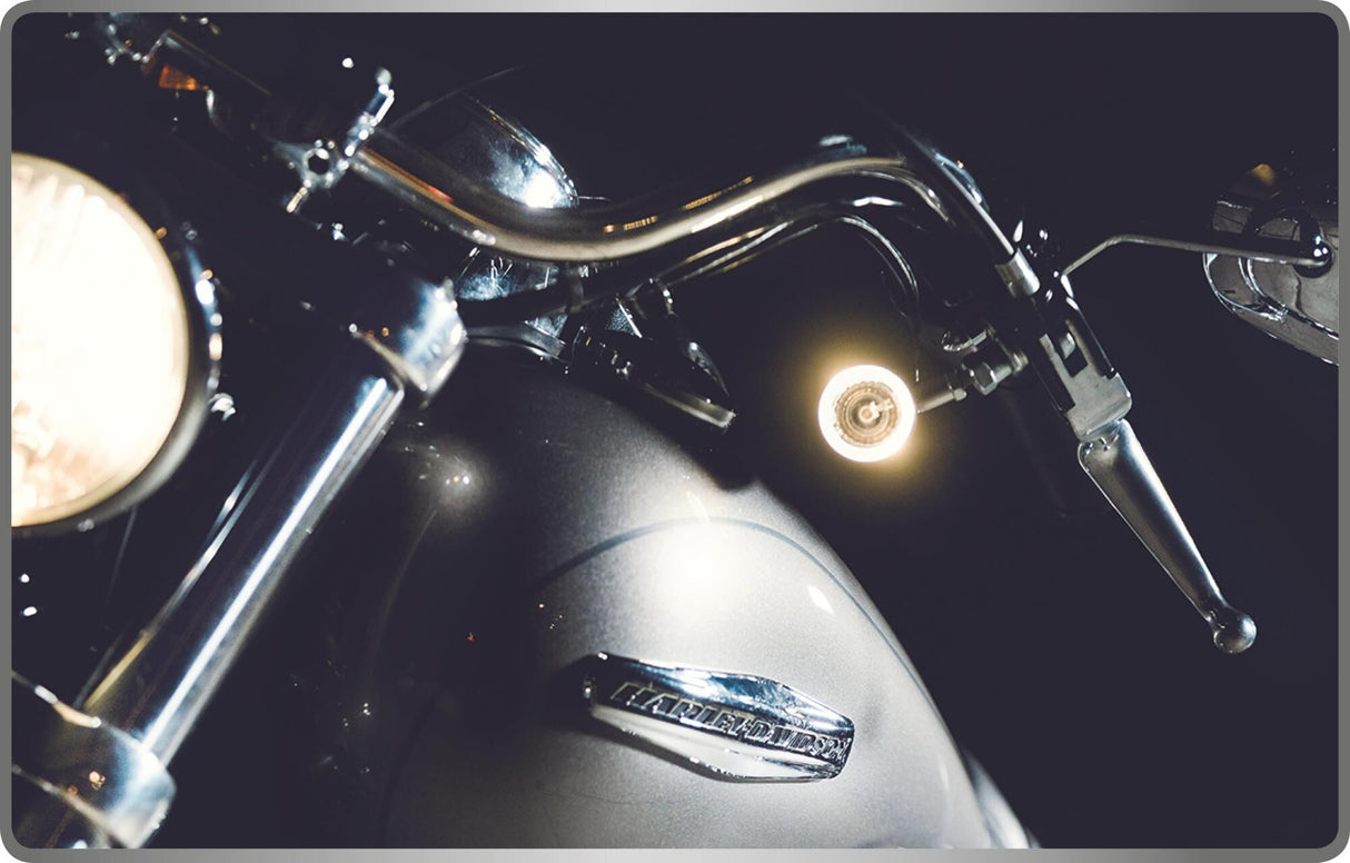 Kellermann led knipperlicht bullet 1000® pl met kl richtingaanwijzer bullet 100 wit, chroom