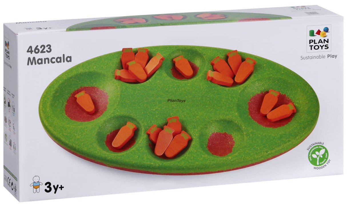 Plan toys mancala spel verzamel als eerste al de wortels in je bakje