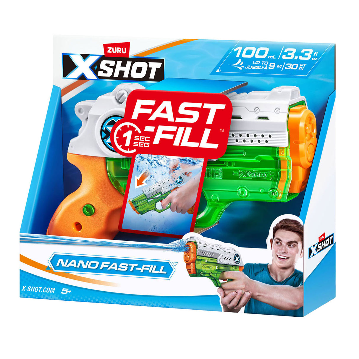 Zuru zure x-shot nano fast fill waterpistool