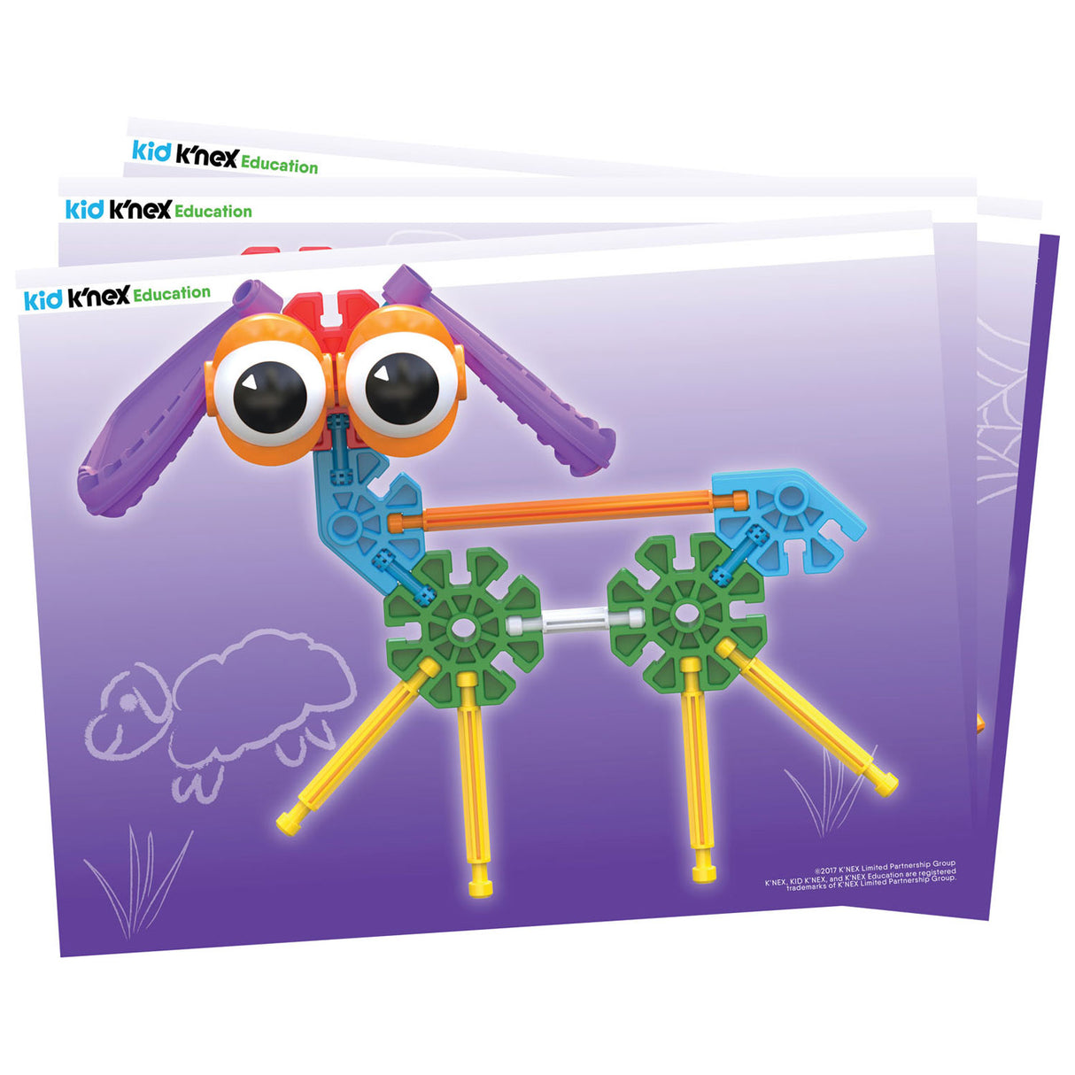 K'nex kid groep set in opbergbox, 131dlg.