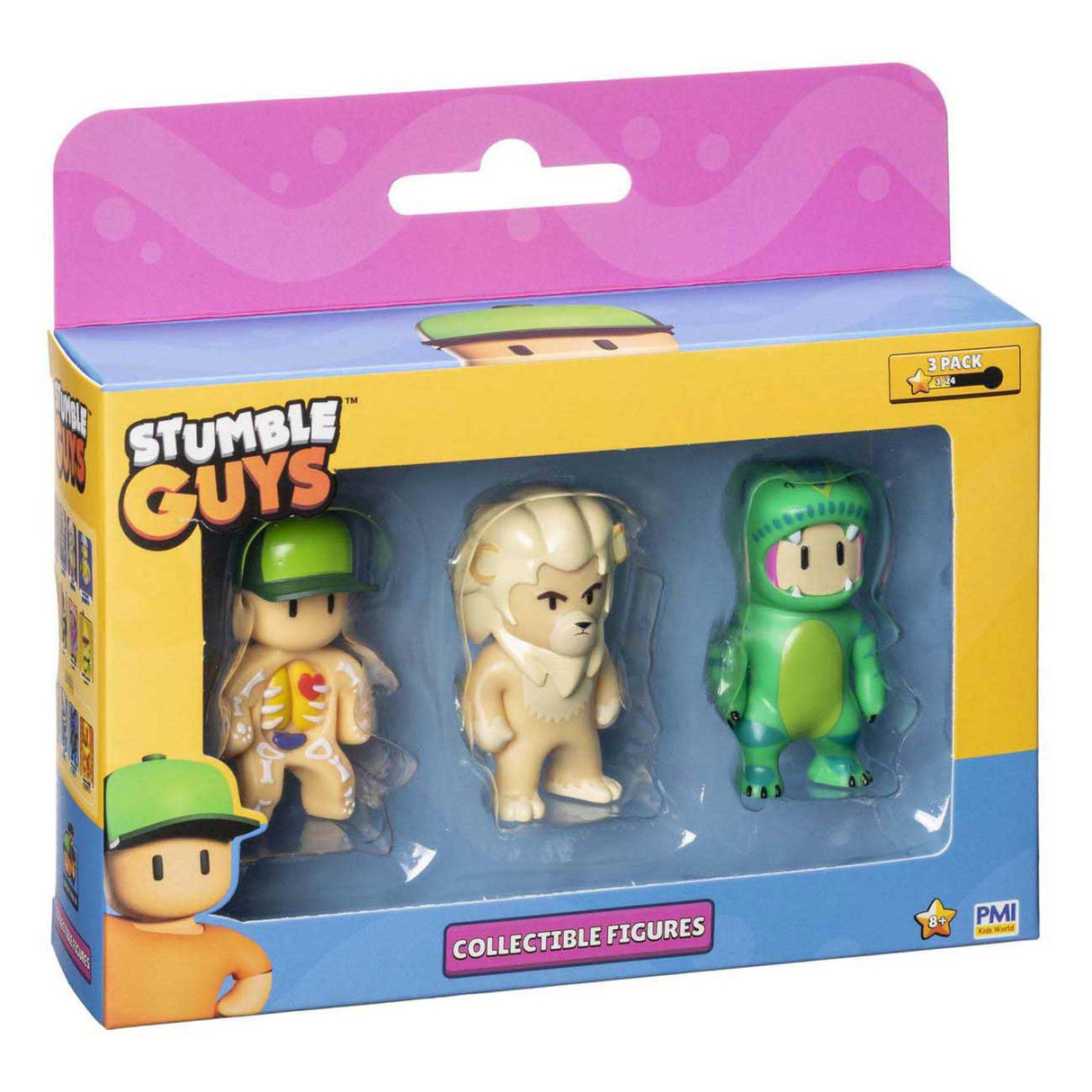 Boti stumble guys actiefiguren, 3-pack