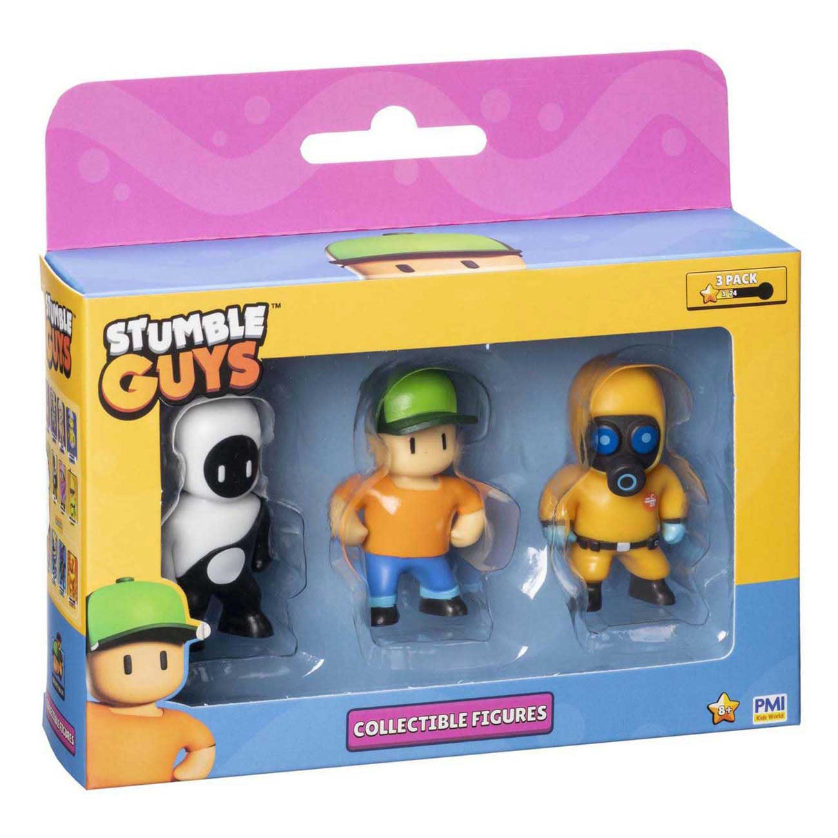 Boti stumble guys actiefiguren, 3-pack
