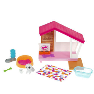 Barbie mini playset hondenhuis met hondje