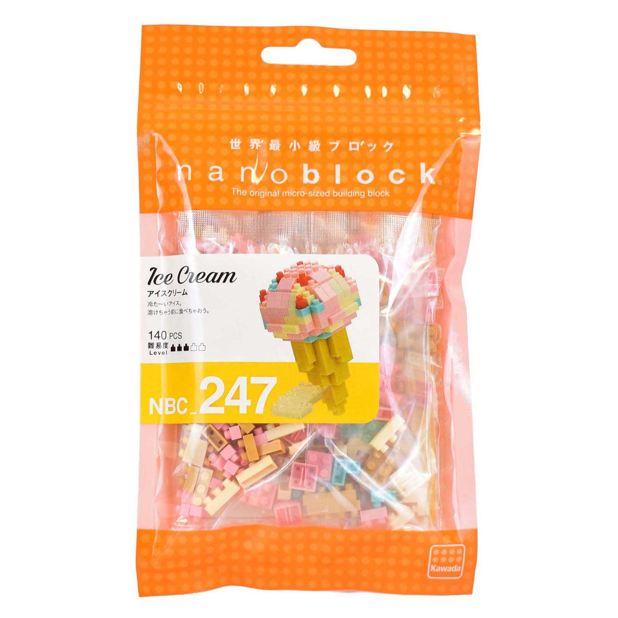 Nano block bouwset icecream - 140st.