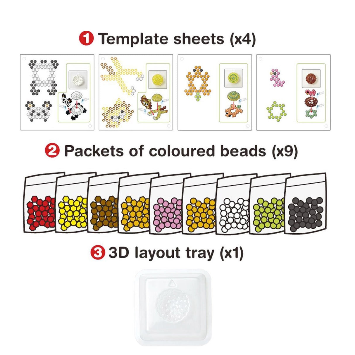 Aquabeads 3d dierenset
