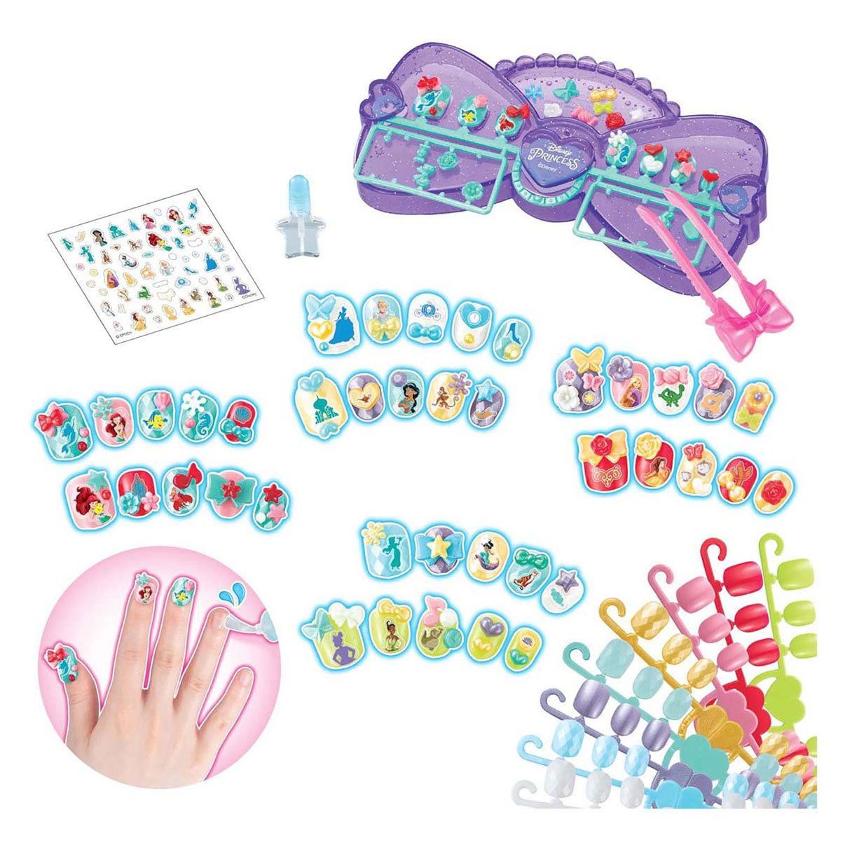 Aquabeads nagelstudio disney prinses