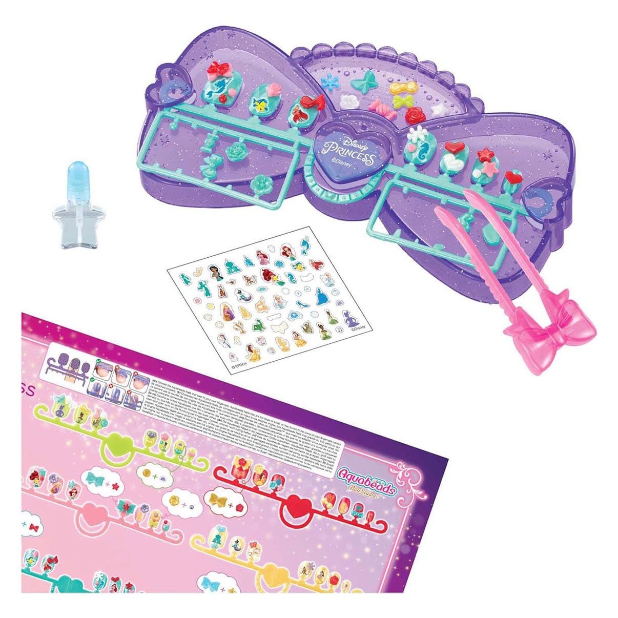 Aquabeads nagelstudio disney prinses