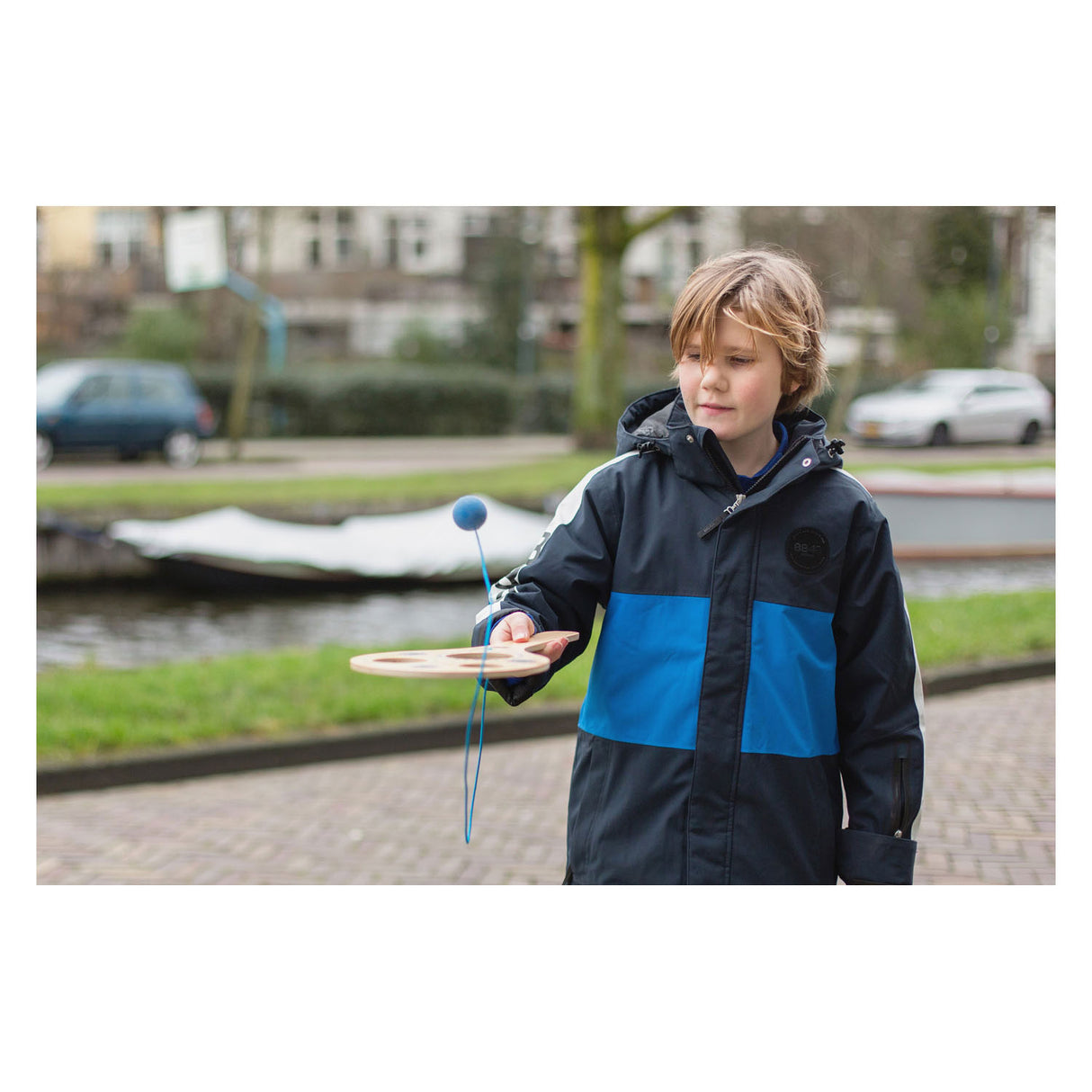 Bs toys zwaai en swing houten racket - buitenspel
