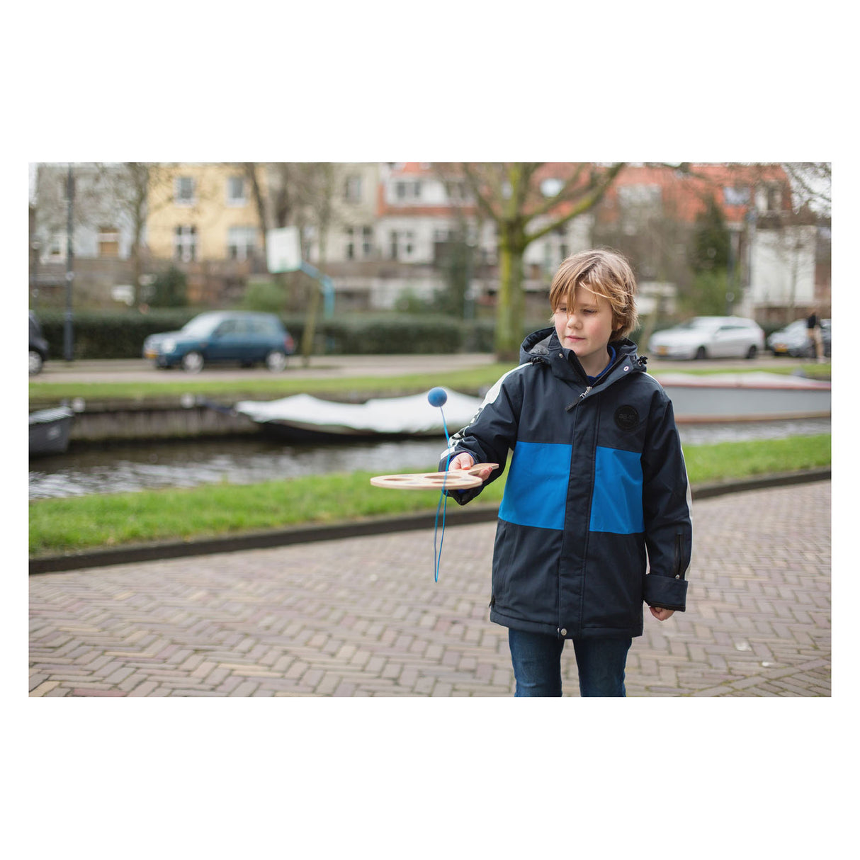 Bs toys zwaai en swing houten racket - buitenspel