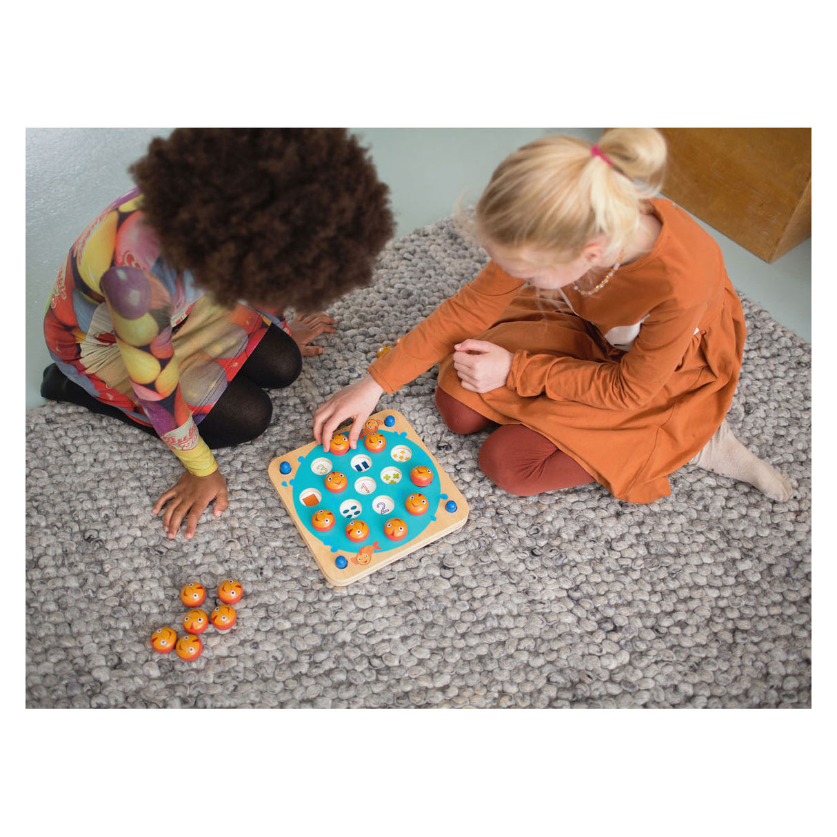 Bs toys houten memospel vis, 20dlg.