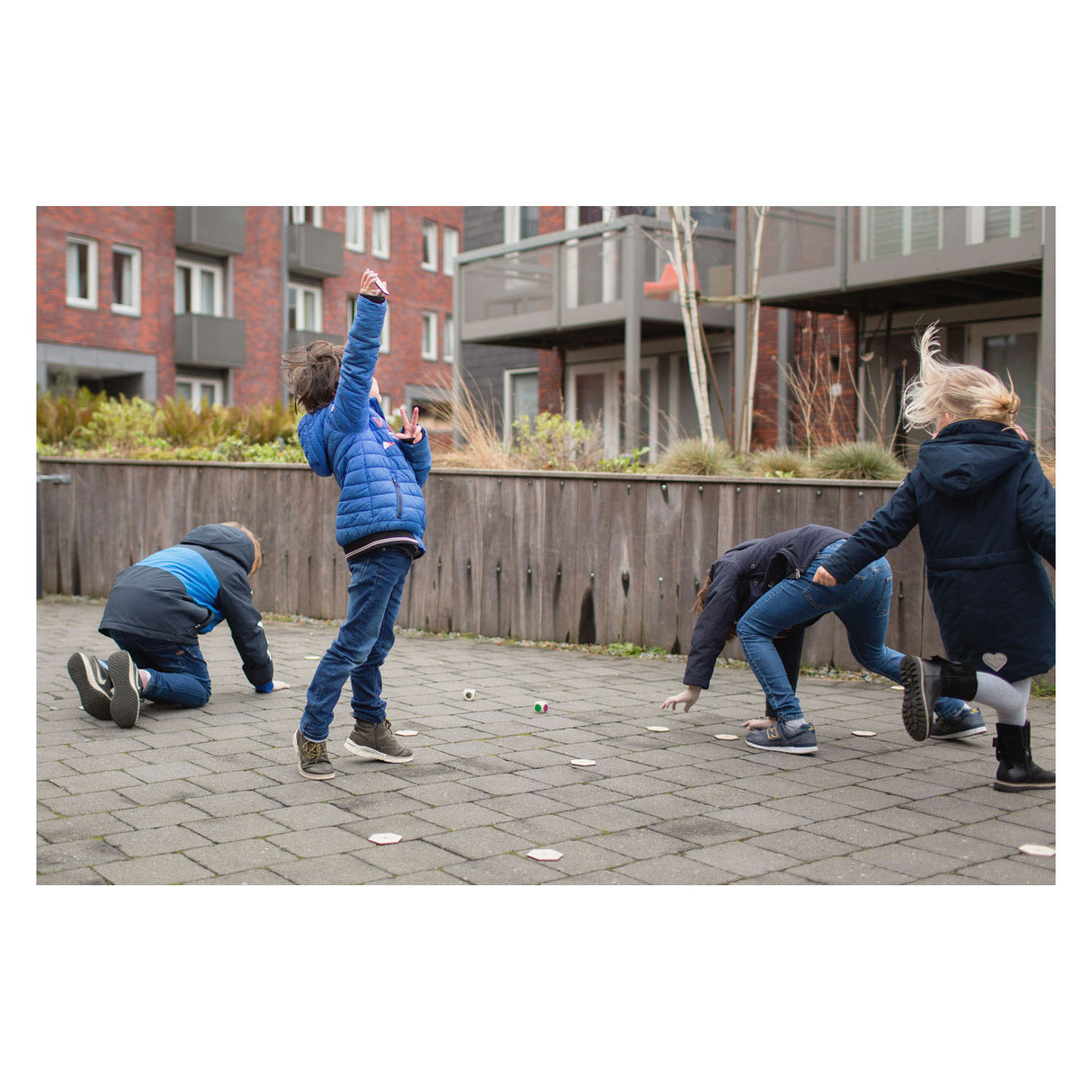 Bs toys houten beestjes zoekspel, 20dlg.
