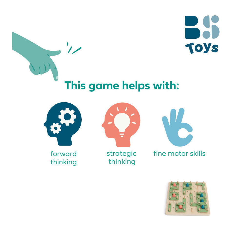 Bs toys dots boxes houten spel