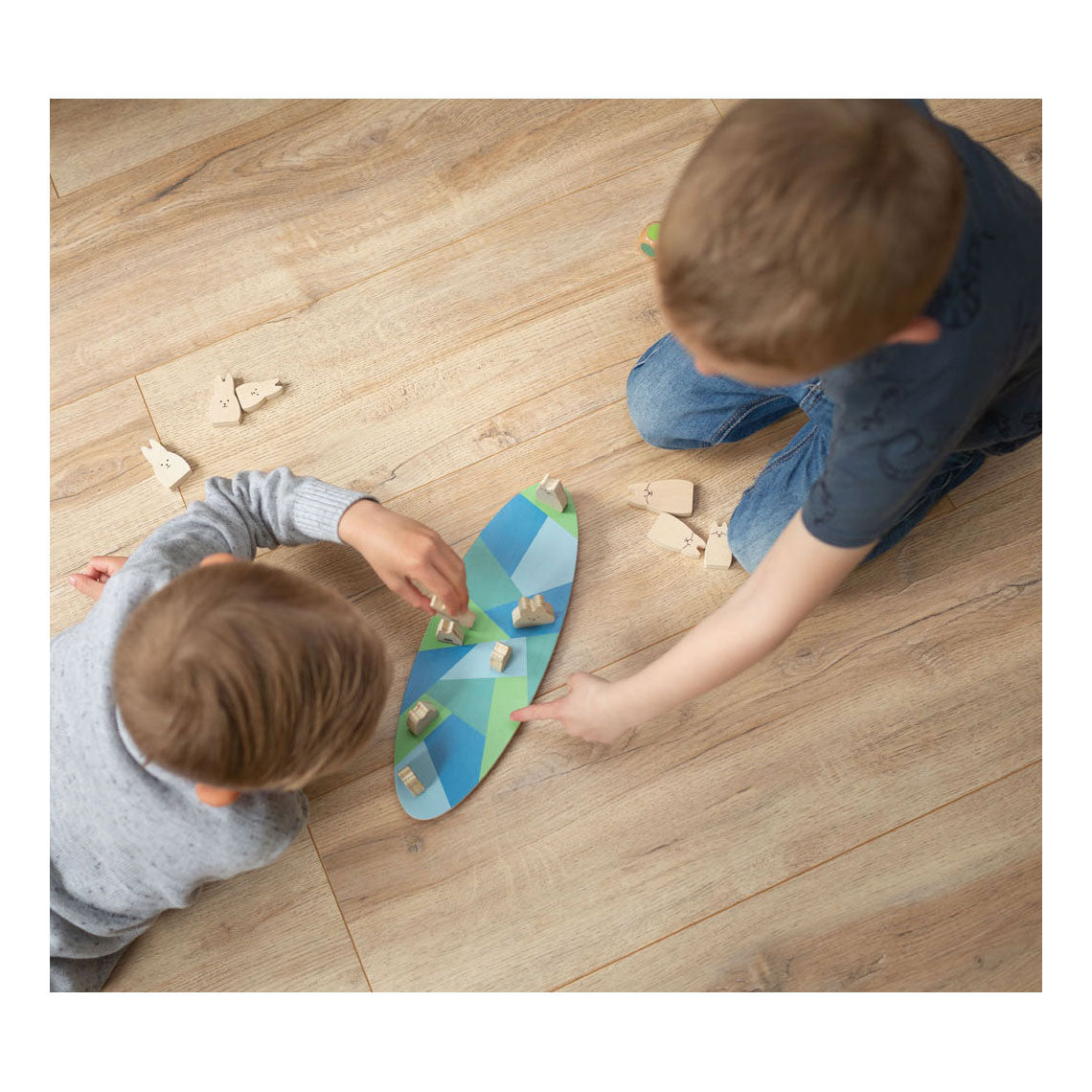 Bs toys houten balansspel konijnen