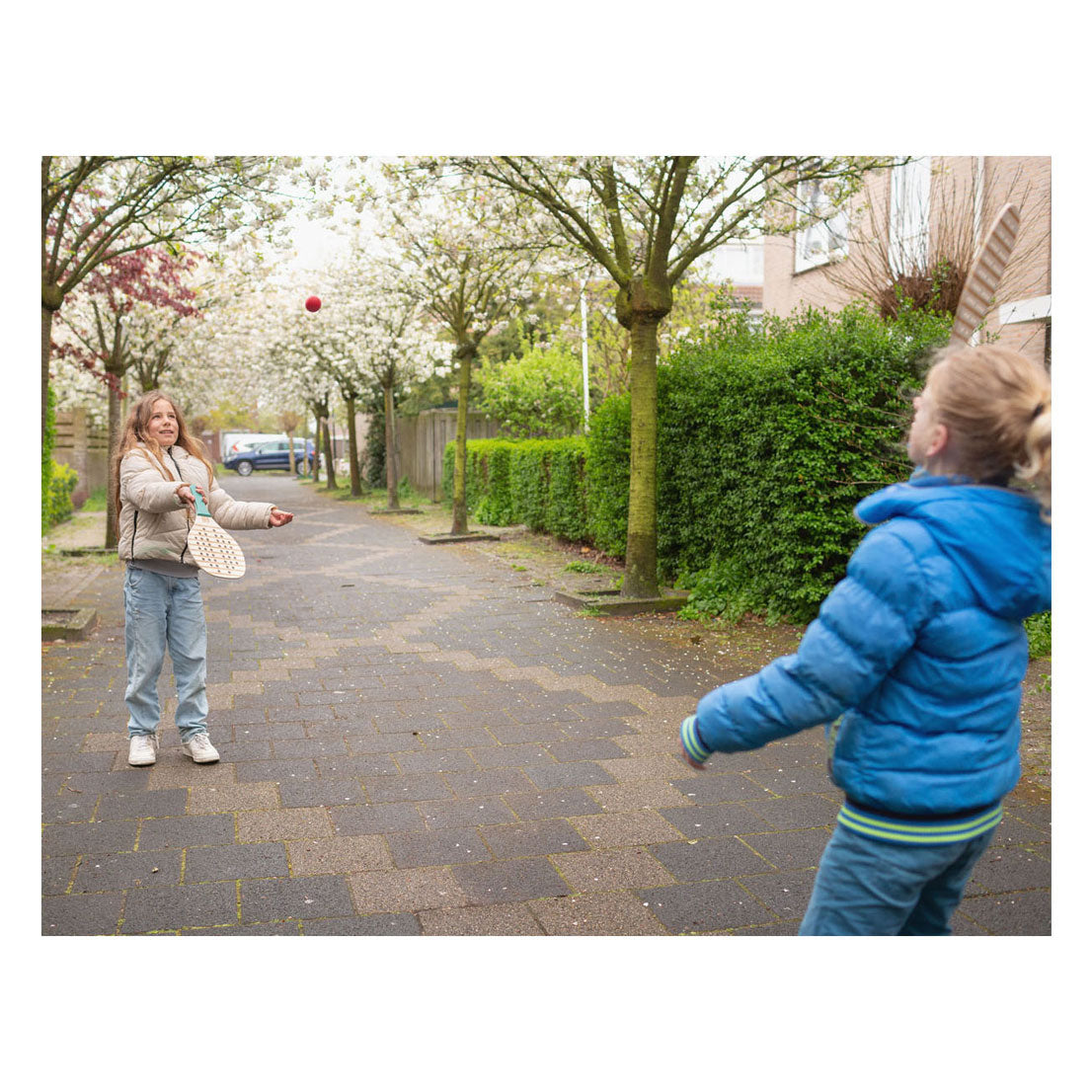 Bs toys houten padel rackets, 3dlg.
