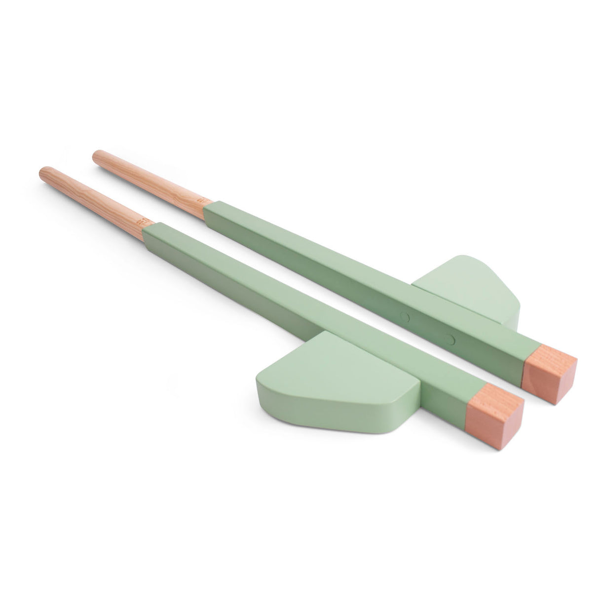 Bs toys houten stelten groen, 2dlg.