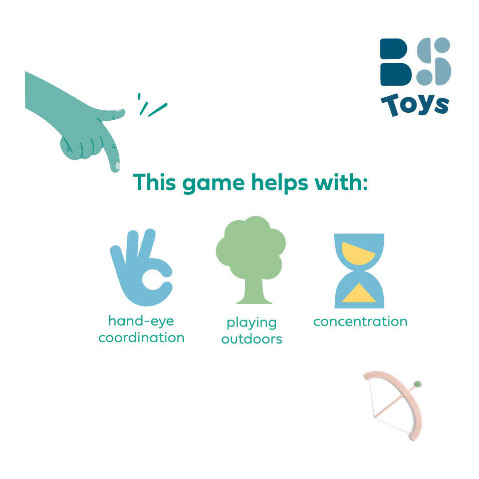 Bs toys pijl en boog set met doelwit, 4dlg.