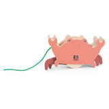 Bs toys houten krab met trekkoord
