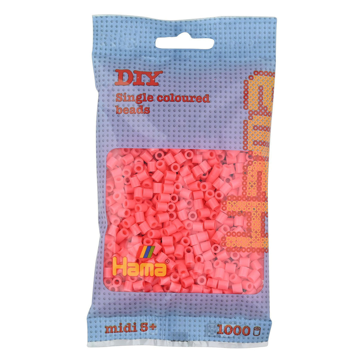 Hama strijkkralen - rood pastel (044), 1000st.