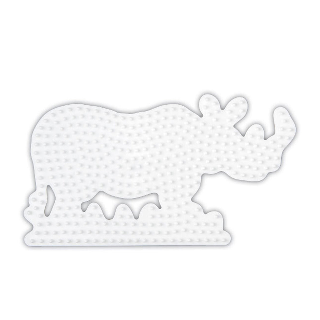 Hama strijkkralenbordje - neushoorn
