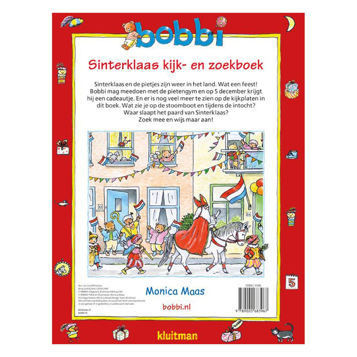 Uitgeverij kluitman bobbi sinterklaas kijk- en zoekboek