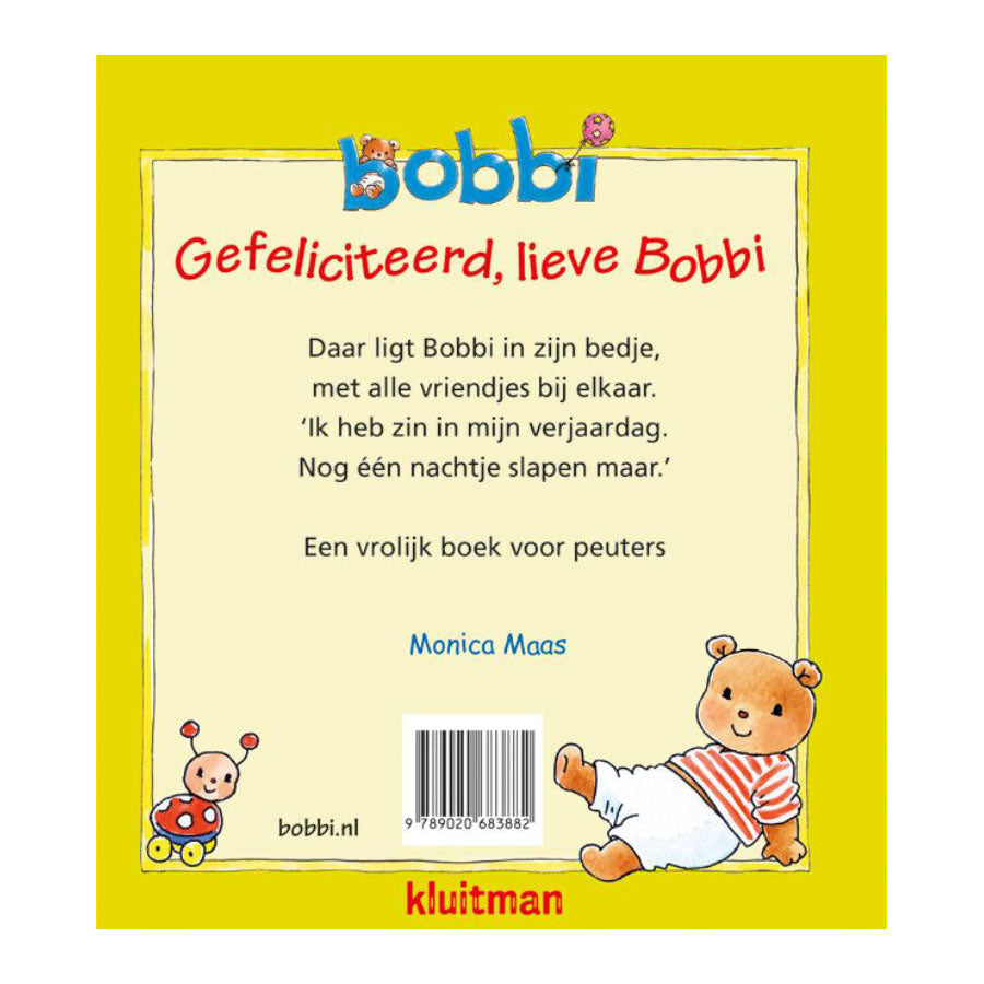Uitgeverij kluitman bobbi - gefeliciteerd, lieve bobbi