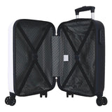 Trolleykoffer happy stitch wit, 50cm