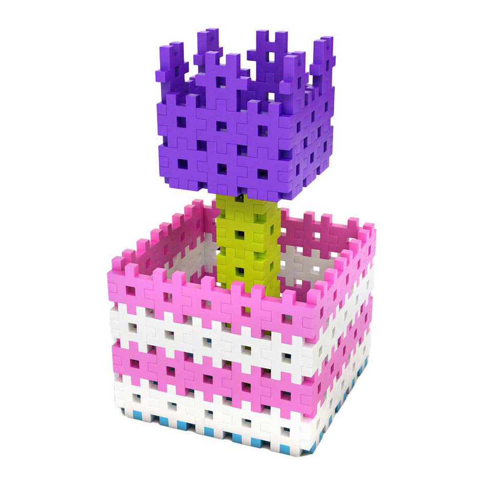 Meli basic roze bouwblokken, 300dlg.
